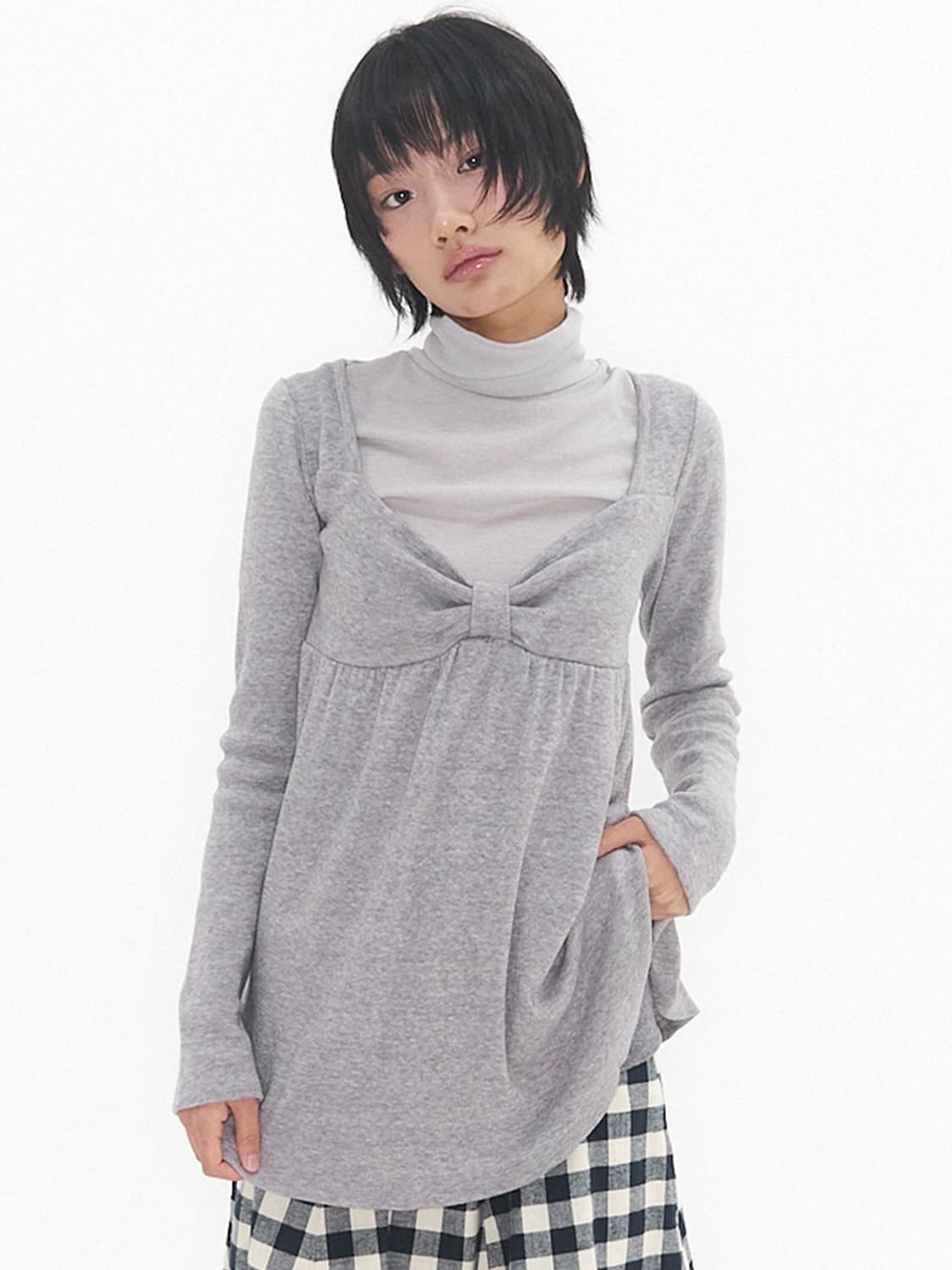 익스파이어드걸 BAMBI SOFT TOP LIGHT GREY 상품이미지1
