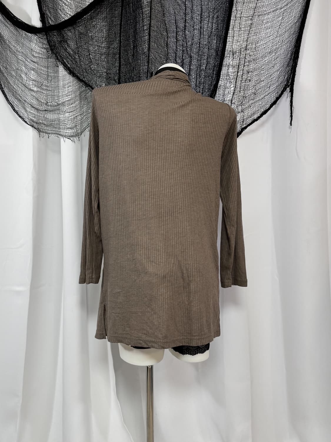 brown knit cardigan 상품이미지3