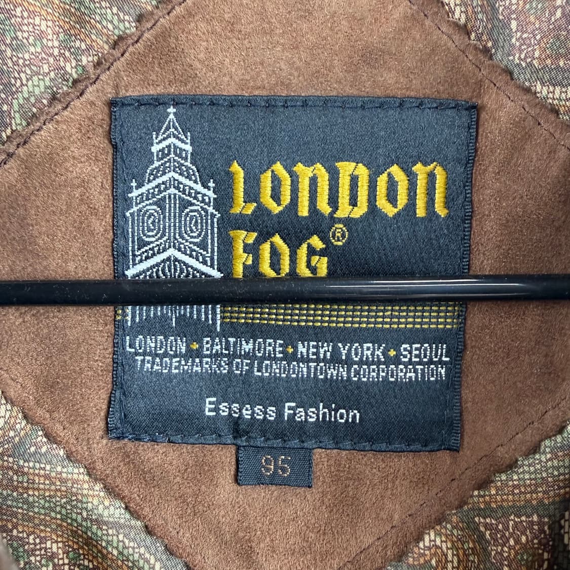 (95) 런던포그 90s 산양가죽 스웨이드 블루종 자켓 브라운 상품이미지5