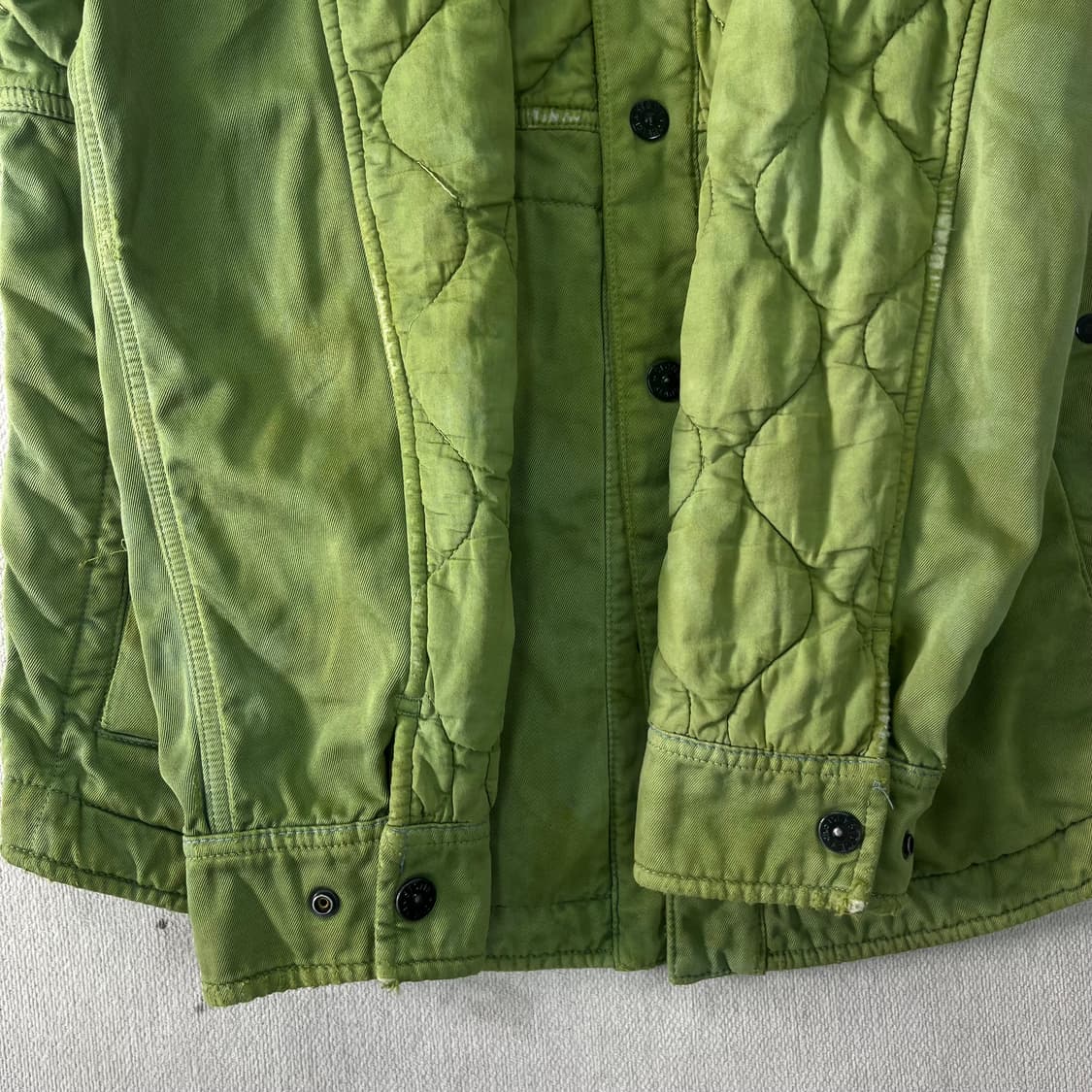 95 스톤아일랜드 가먼트 퀄팅 오버 셔츠 자켓 상품이미지7