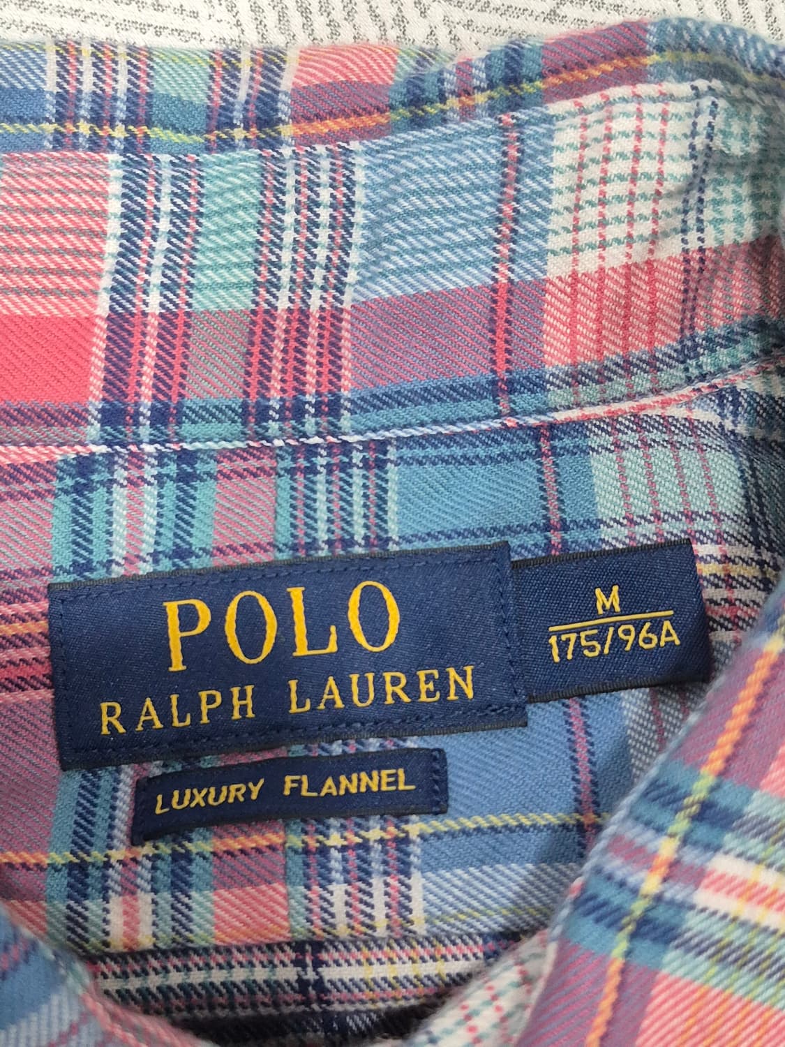폴로랄프로렌  플란넬 체크 셔츠 남성 95사이즈 상품이미지4