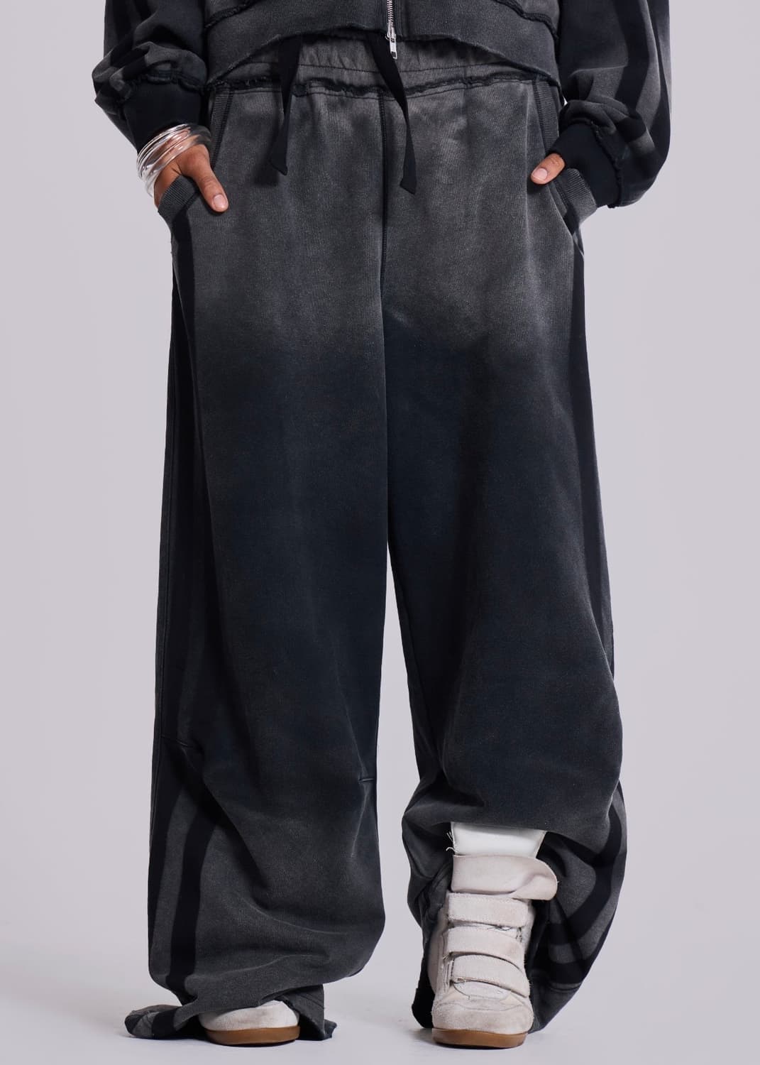 제이디드런던 그레이 스포츠 배기 몬스터 조거 상품이미지2