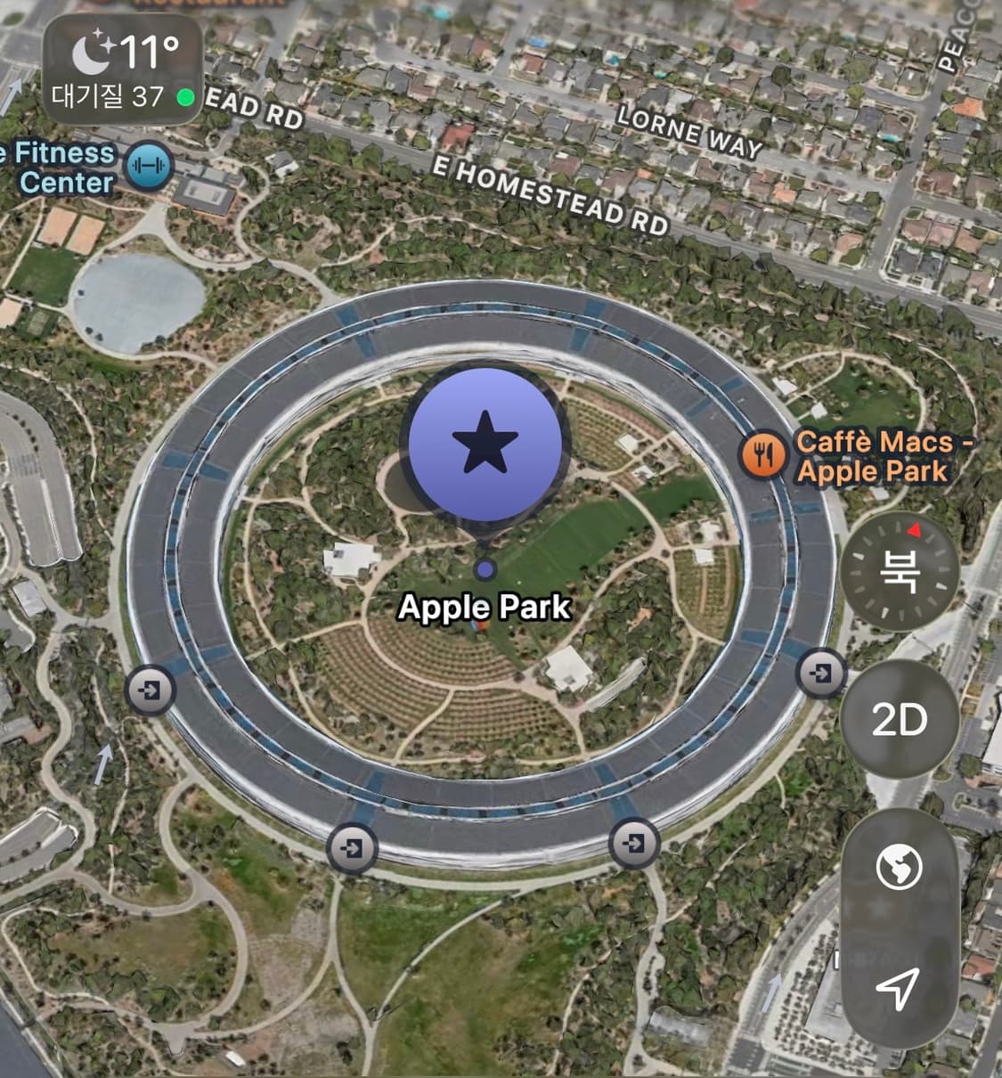 Apple 본사 (Apple park) 공식 티셔츠 상품이미지6