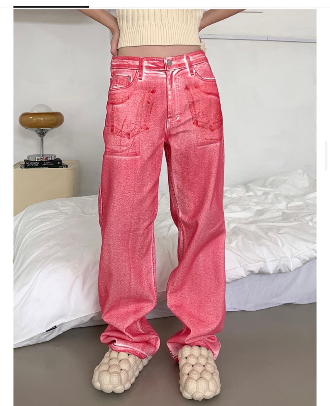 유니크 워싱 와이드 팬츠 상품이미지5