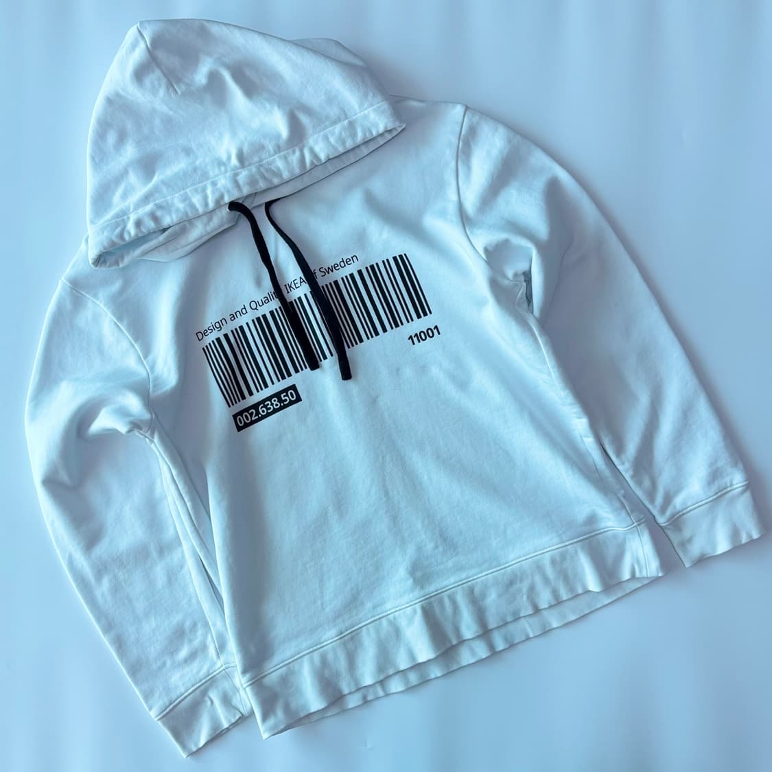 IKEA 에프테르트레다 바코드 그래픽 후드티 상품이미지2