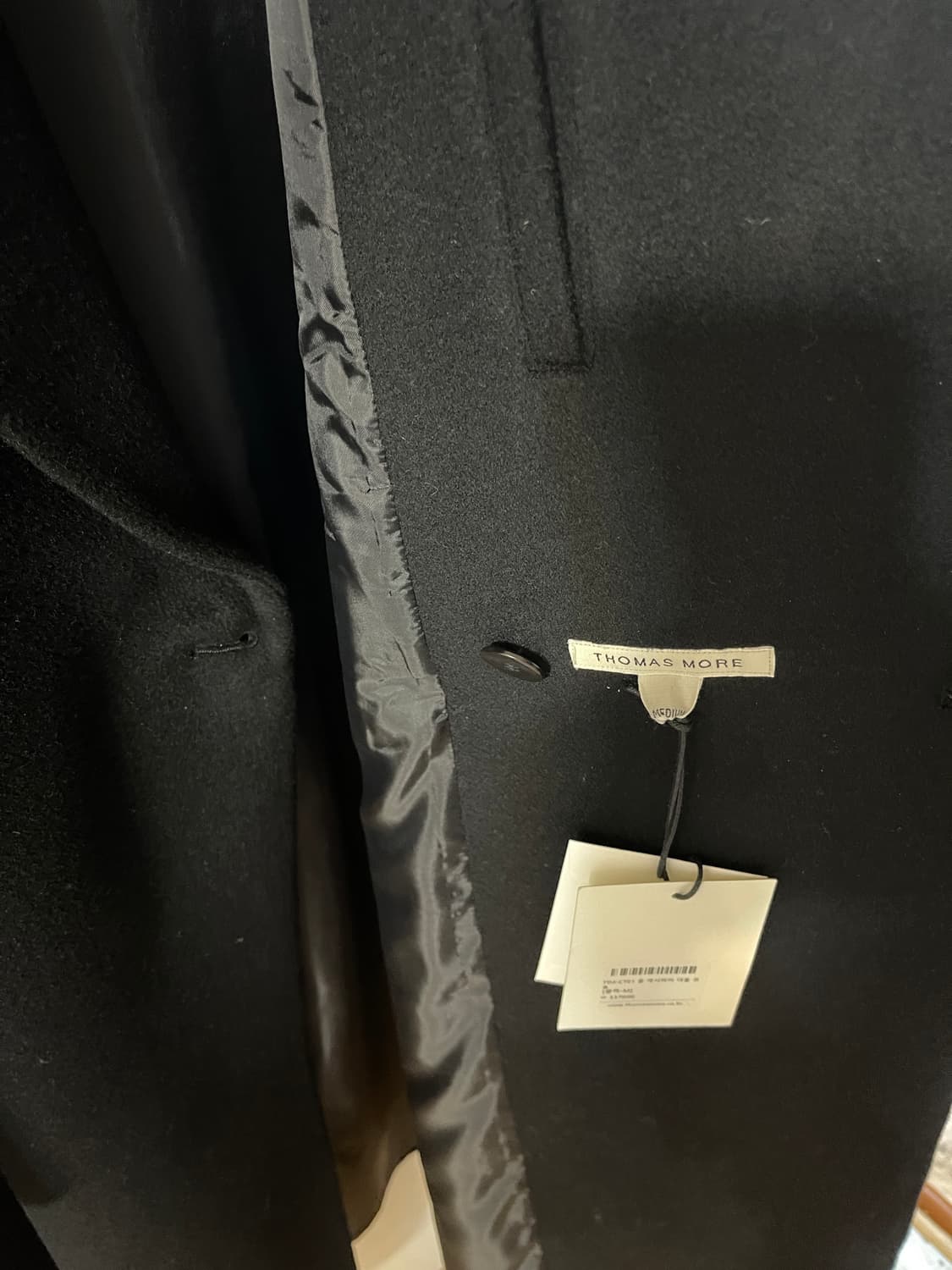 토마스모어 울 캐시미어 더블 코트 새상품 상품이미지3