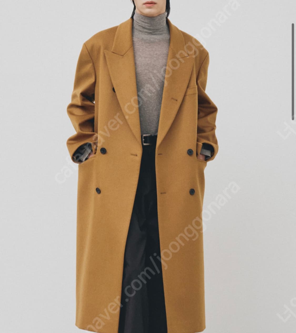 깡 노이어 카멜 더블 코트 50 상품이미지1
