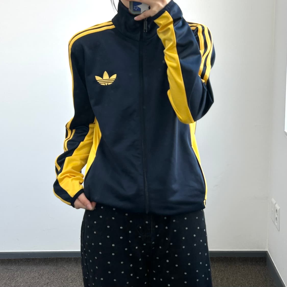 Adidas 아디다스 옐로우 네이비 구파 져지 상품이미지2