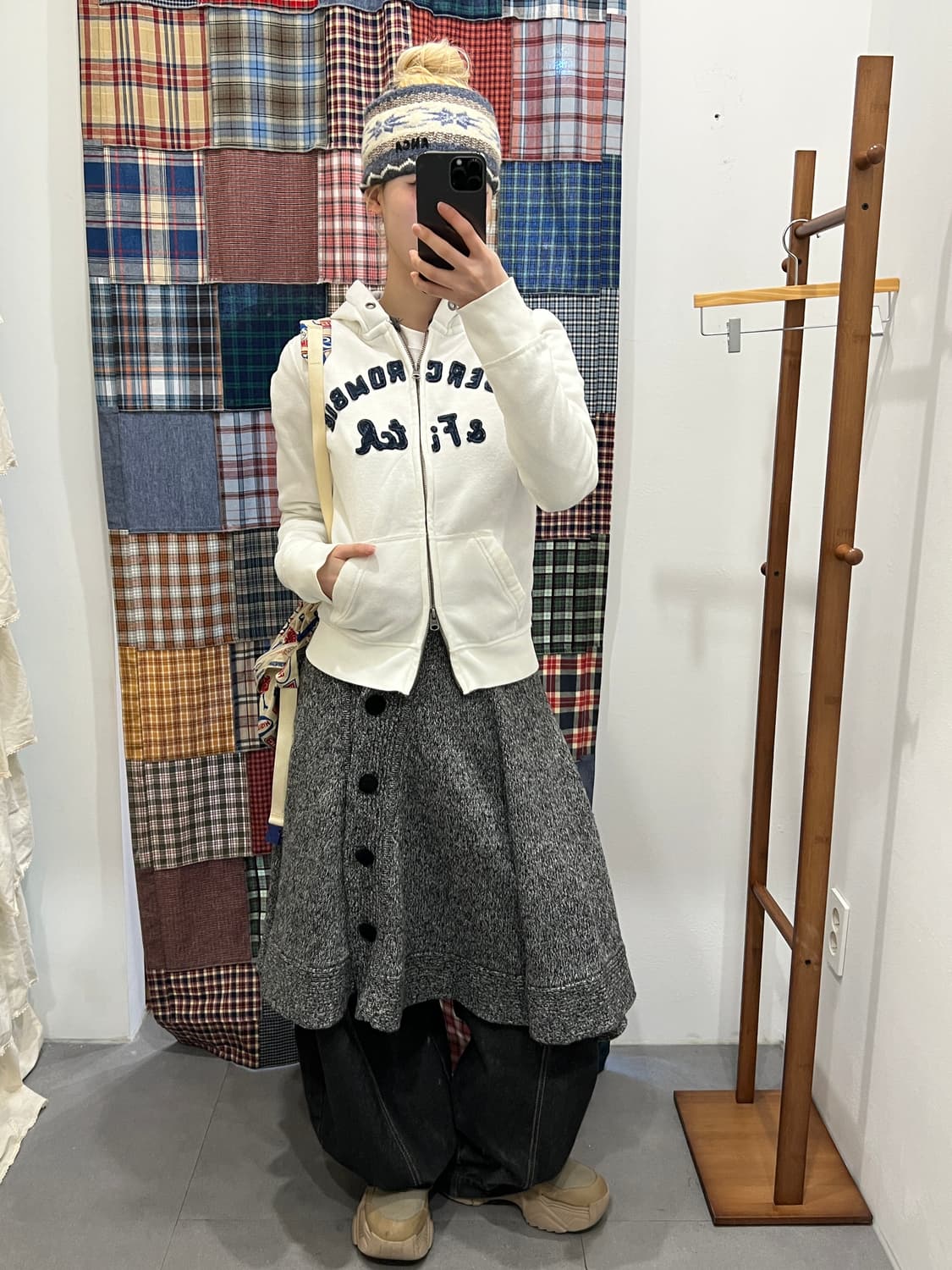 아베크롬비 화이트 후드집업 상품이미지1