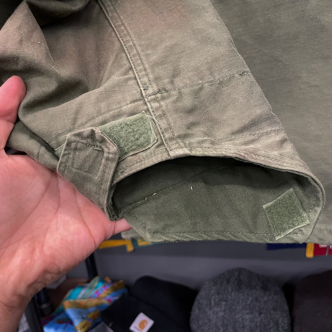 M/S 70s M65 필드 자켓 미군 오리지널 밀리터리 황동 지퍼 야상 상품이미지7