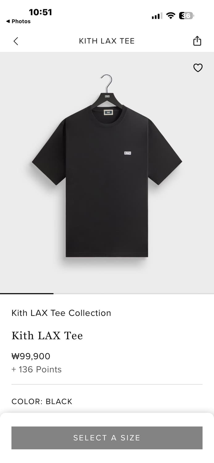 키스 [민트급.정품] 벨벳 로고 반팔티 맨투맨 L(10로ㄱㆍ 상품이미지2