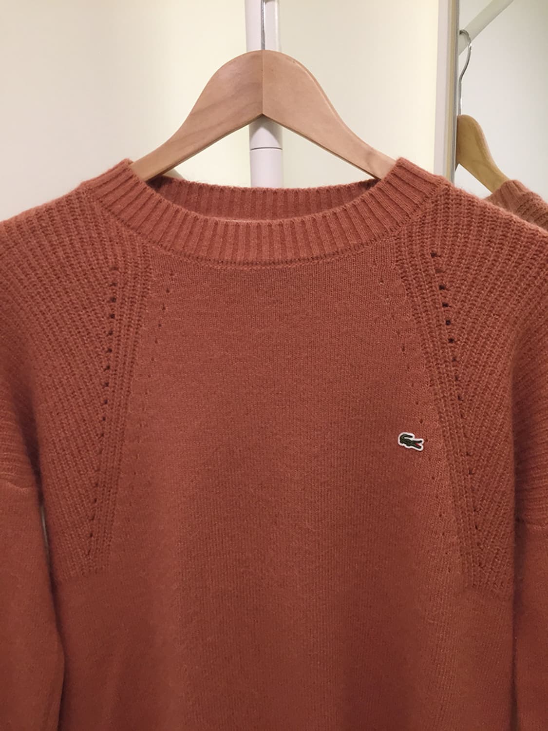 여성 라코스테 크루넥 니트 95 상품이미지4