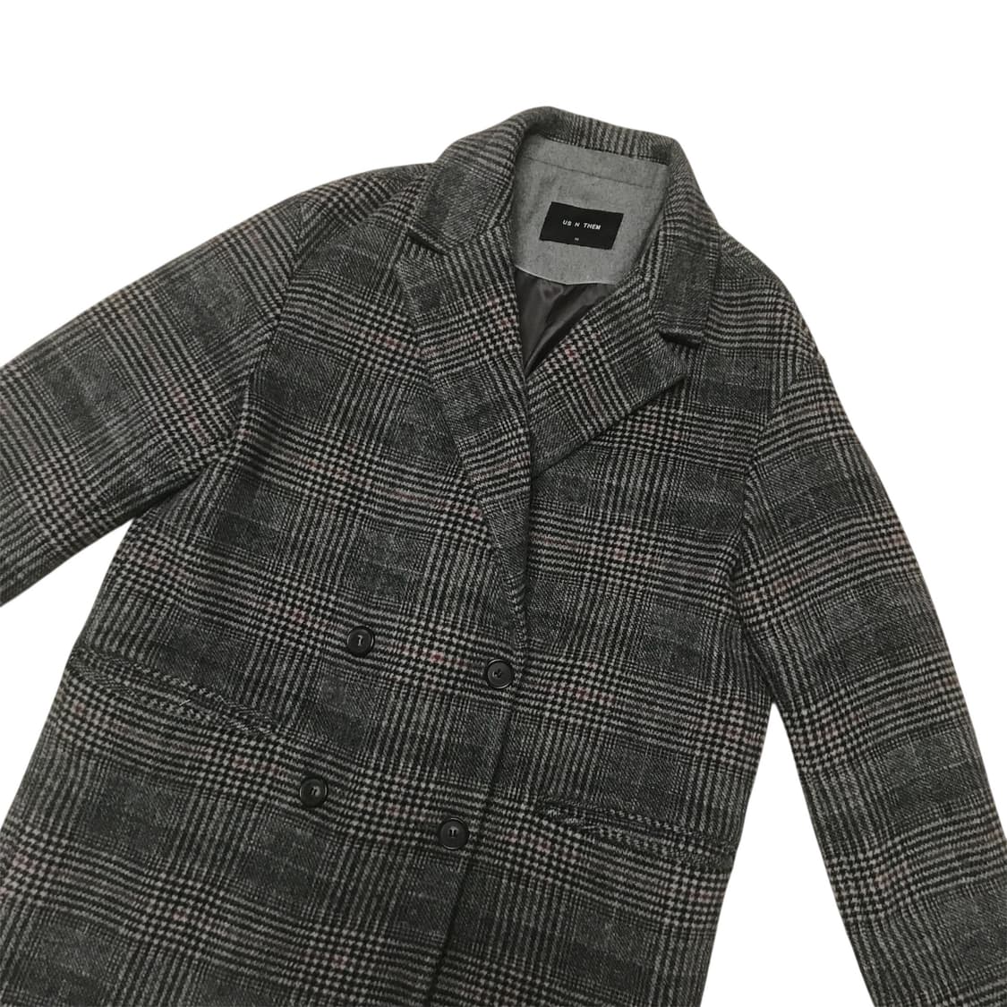 US N THEM 체크 코트 상품이미지2