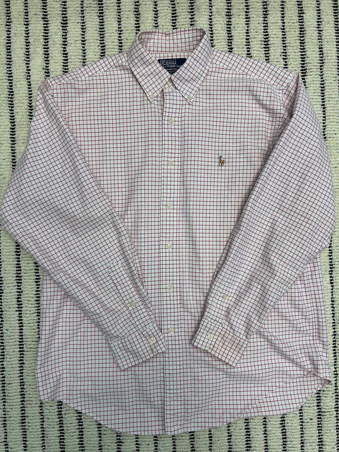 폴로(Polo)랄프로렌 야머스핏 옥스포드 체크 셔츠 상품이미지1