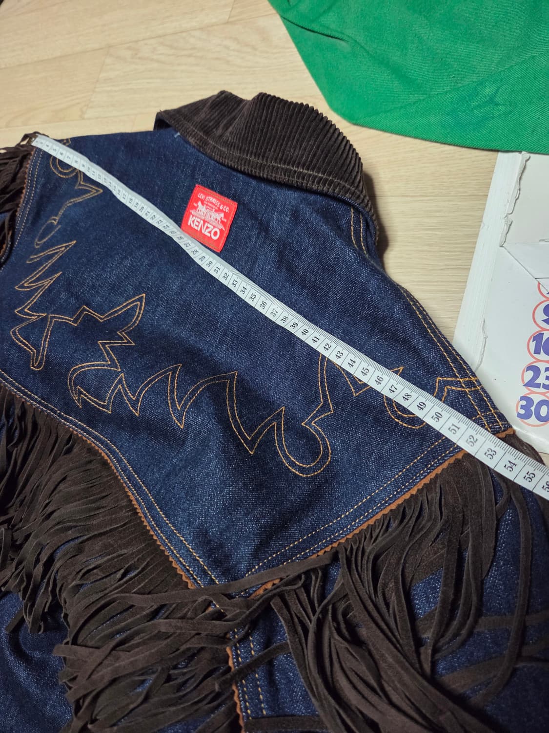 (새상품)겐조 x 리바이스 데님 자켓 카코트 웨스턴 청자켓 프린지 상품이미지9