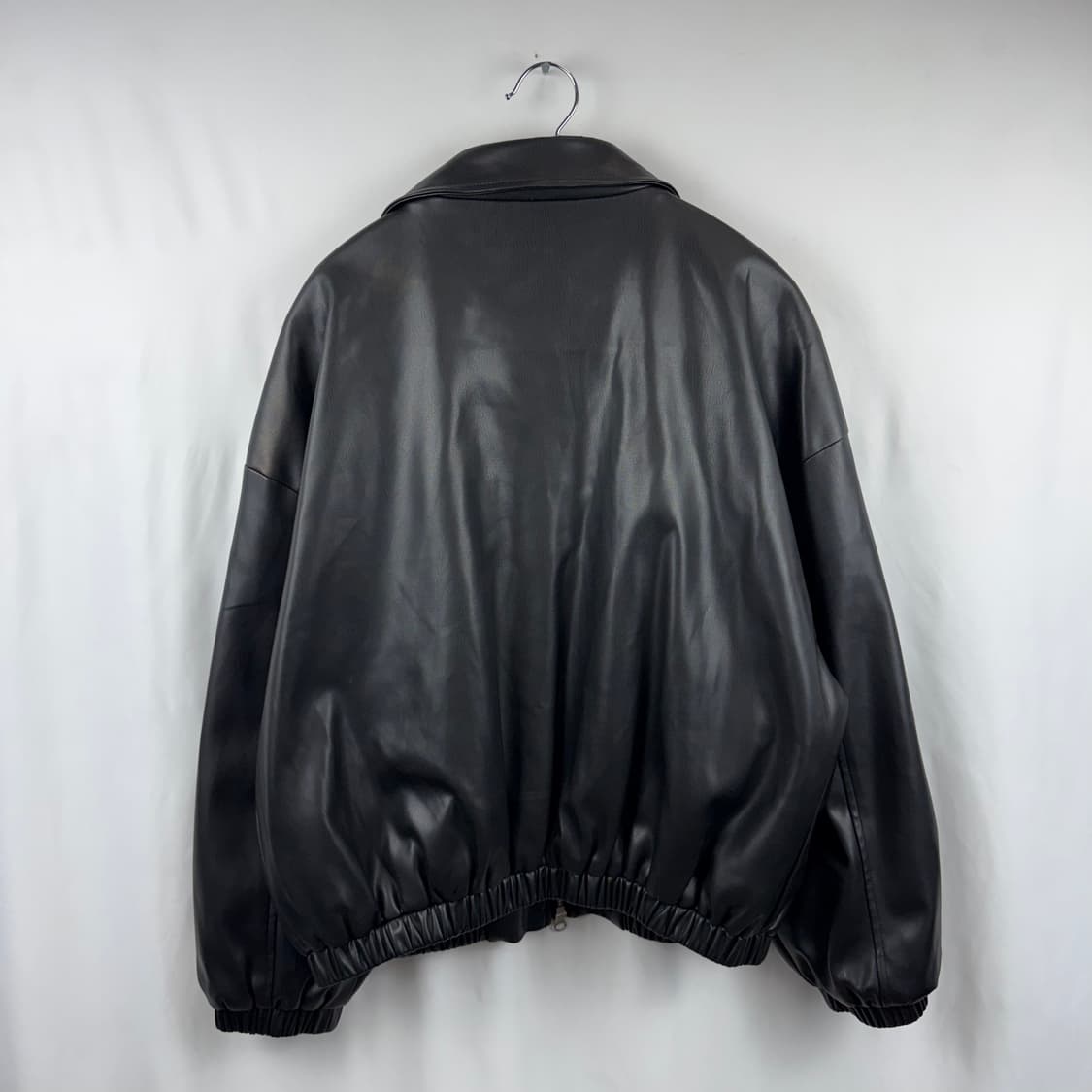 (F) 플레이스 스튜디오 비건 레더 오버핏 블루종 자켓 상품이미지7