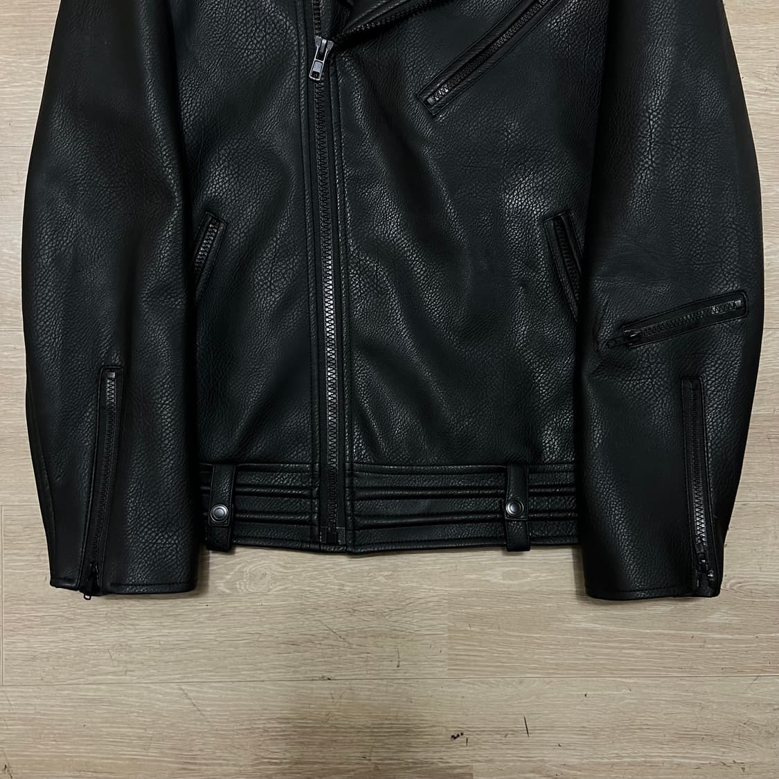 헤비스모커 무광 레더 라이더 가죽자켓 [블랙] XL/105 상품이미지3