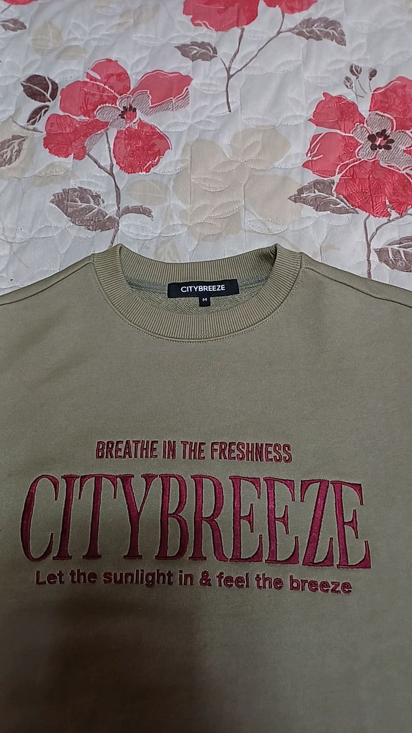 시티브리즈 맨투맨 105 여성88 가슴59 기장66 상품이미지4