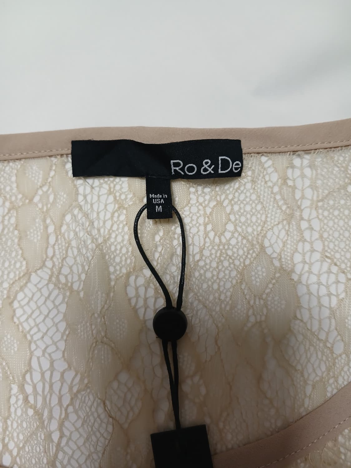 (88,새상품)made in USA 레이스 시스루 블라우스 상품이미지5