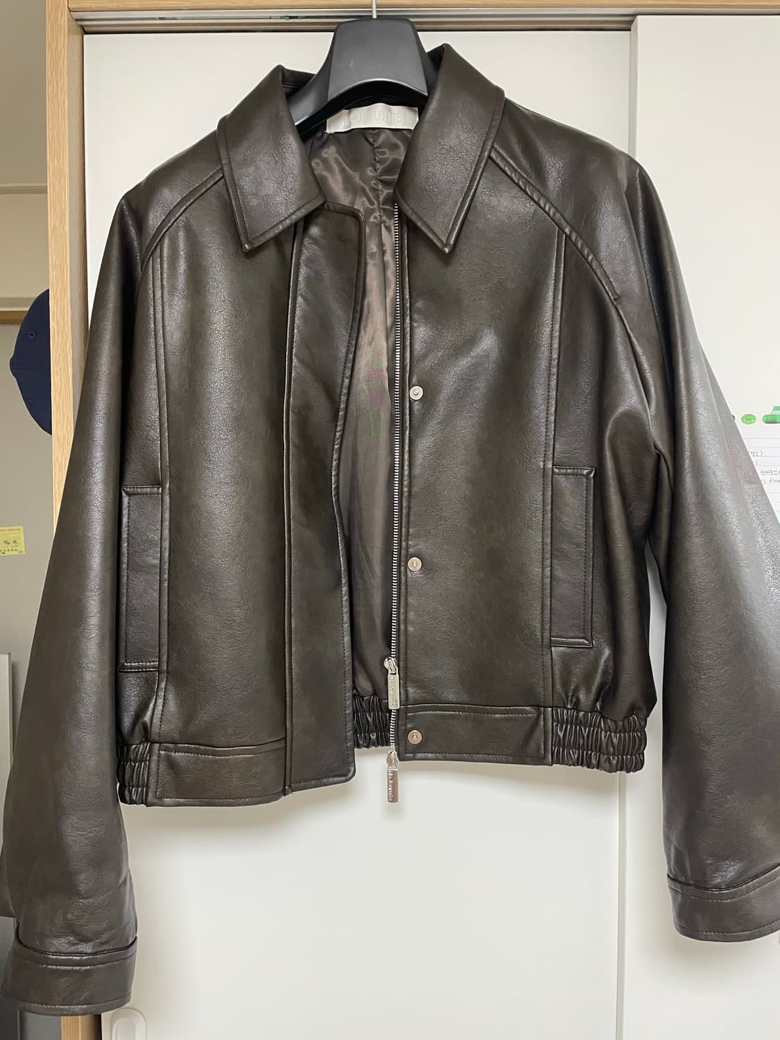 마조네 레더 자켓 브라운 상품이미지5