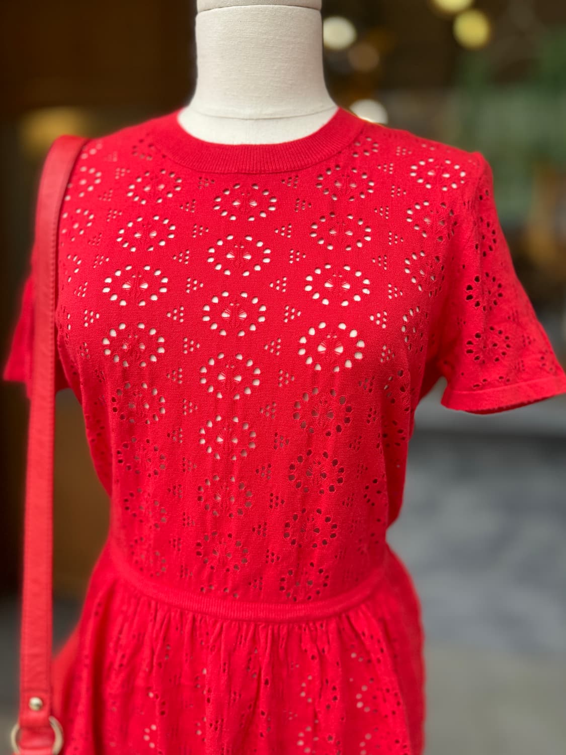 텍있는 새상품 See By Chloé 레드 레이스 원피스40(55사이즈4 상품이미지7