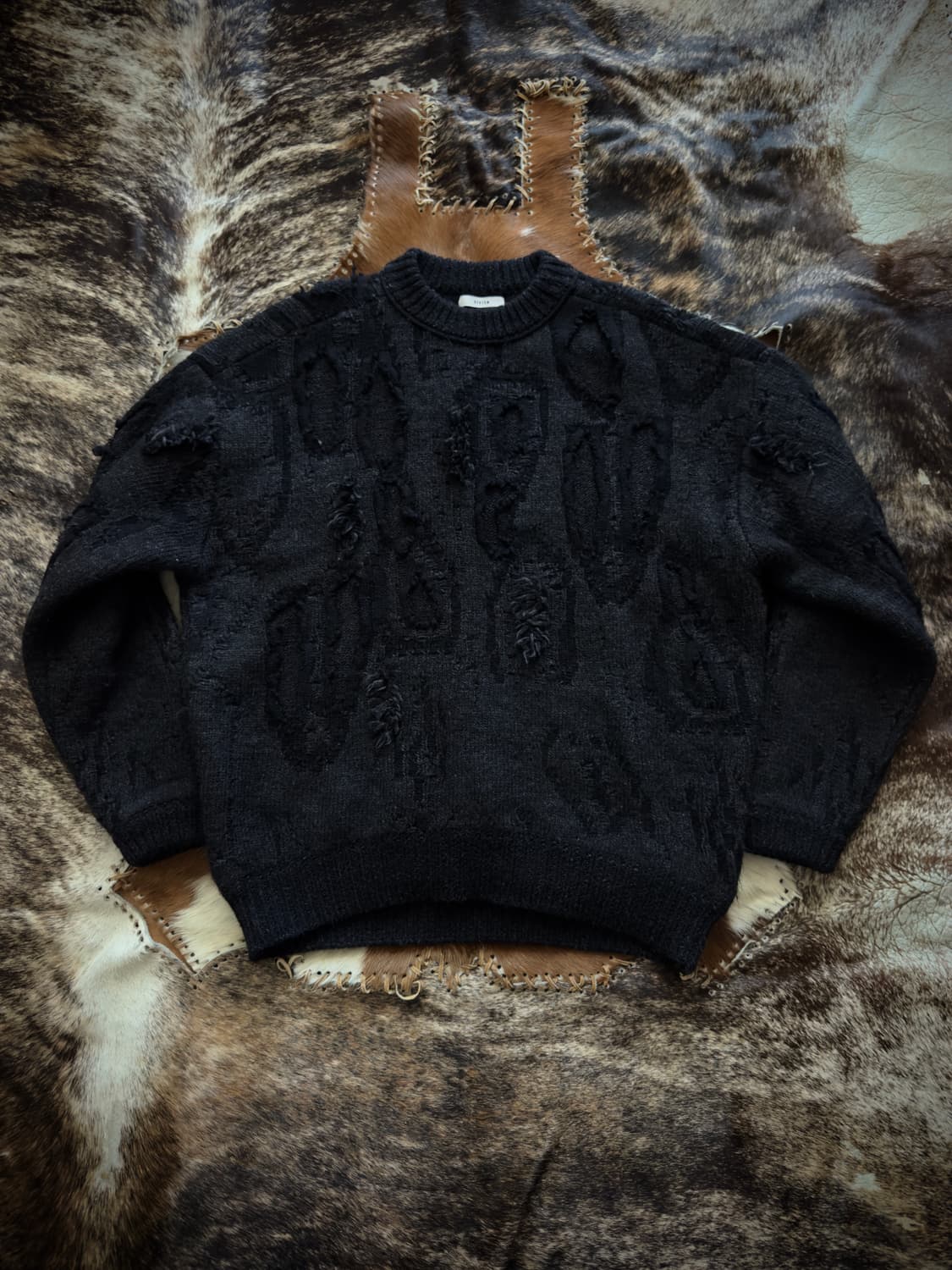 System Black distroid grunge knit 상품이미지1