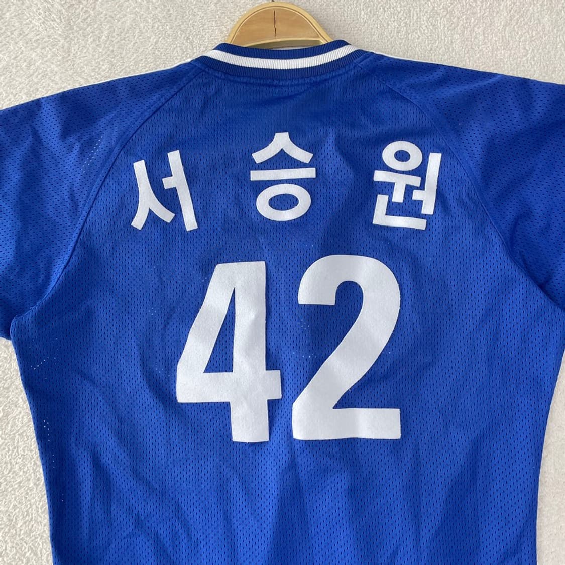 삼성라이온즈 올드 블루원 선수실착지급용 유니폼 100 서승원 상품이미지10