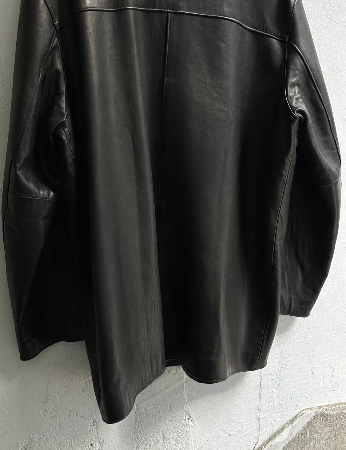 L)90‘s USA made  골든베어 레더 코트 오버사이즈 코트 카코트 상품이미지8