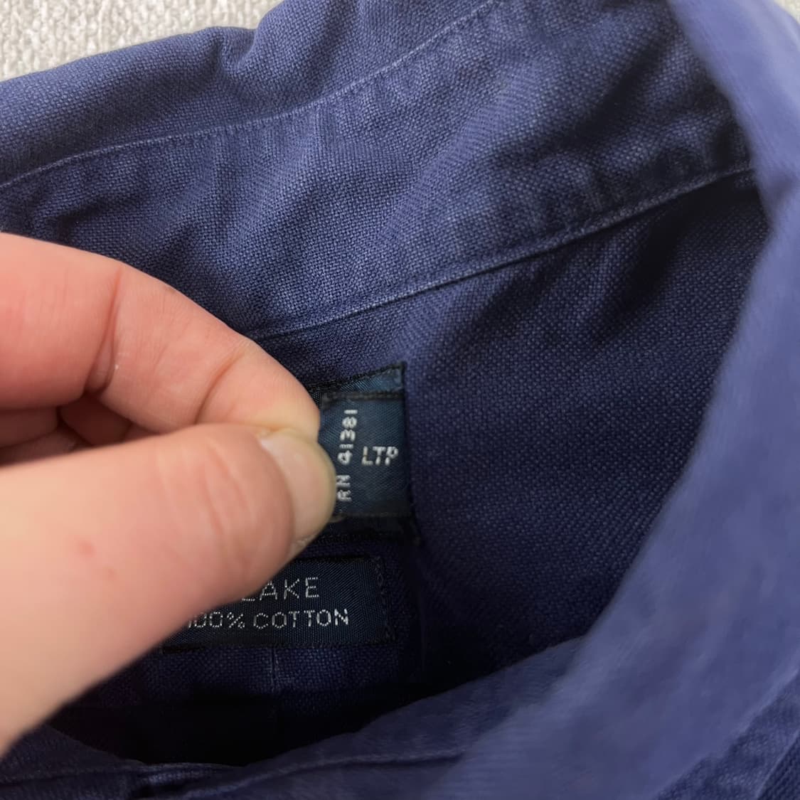 105 폴로랄프로렌 코튼 네이비 셔츠 상품이미지5