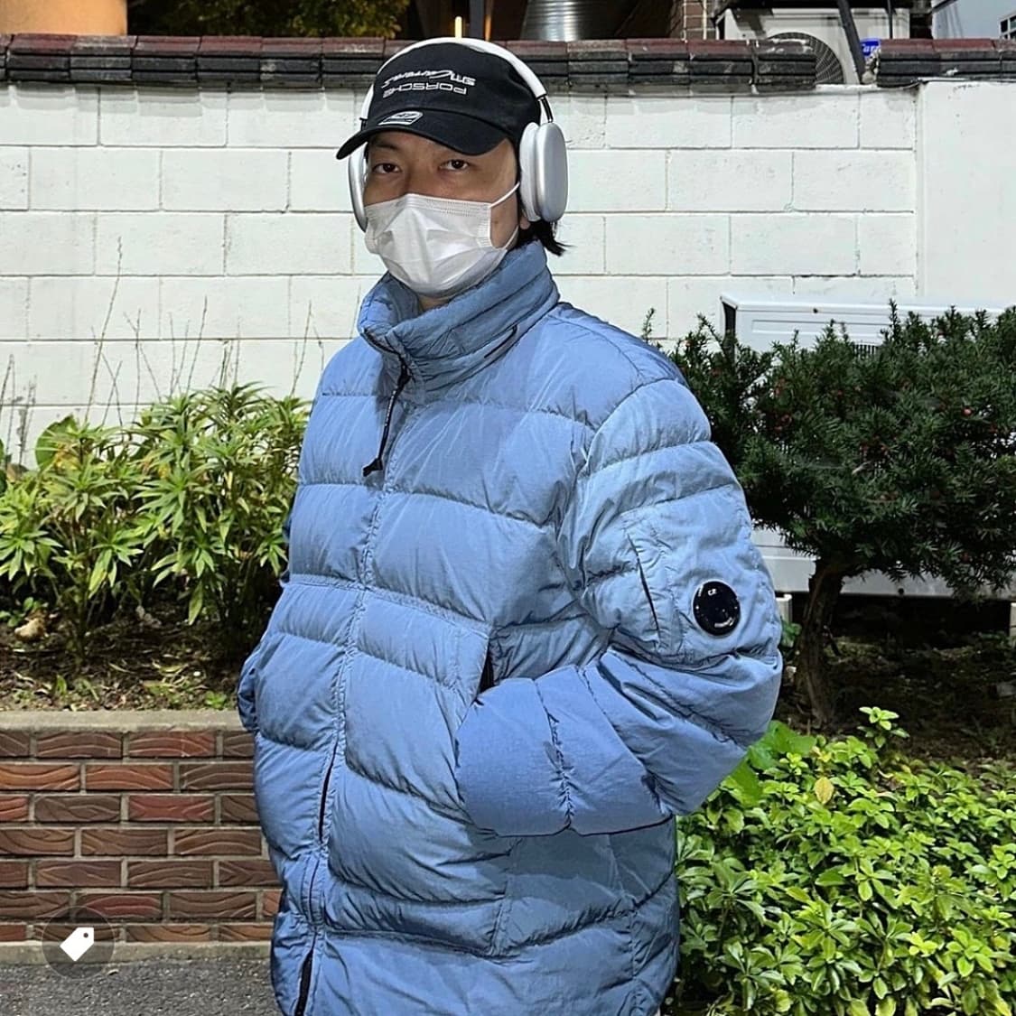 L CP컴퍼니 24FW 크롬R 패딩 토탈 스톤 블루 상품이미지9