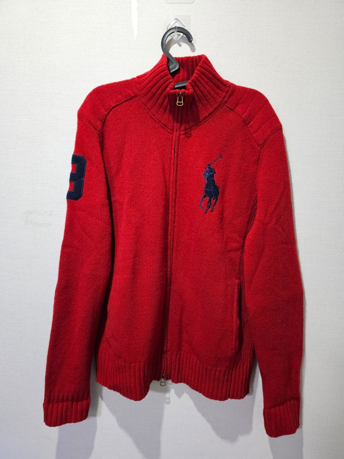 폴로 POLO 레드 빅포니 니트집업 90/S 상품이미지1