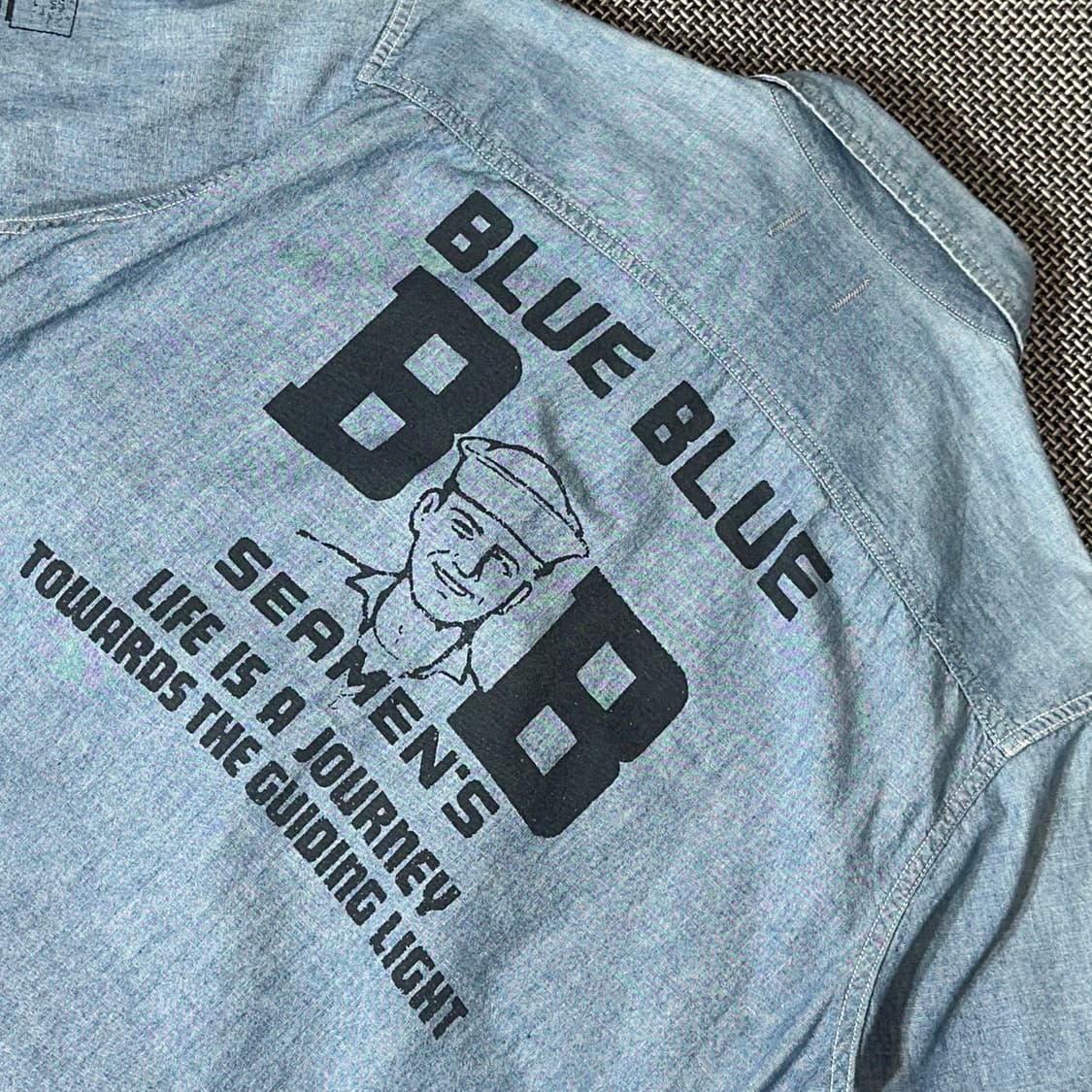 BLUEBLUE 하프셔츠(L) 상품이미지8