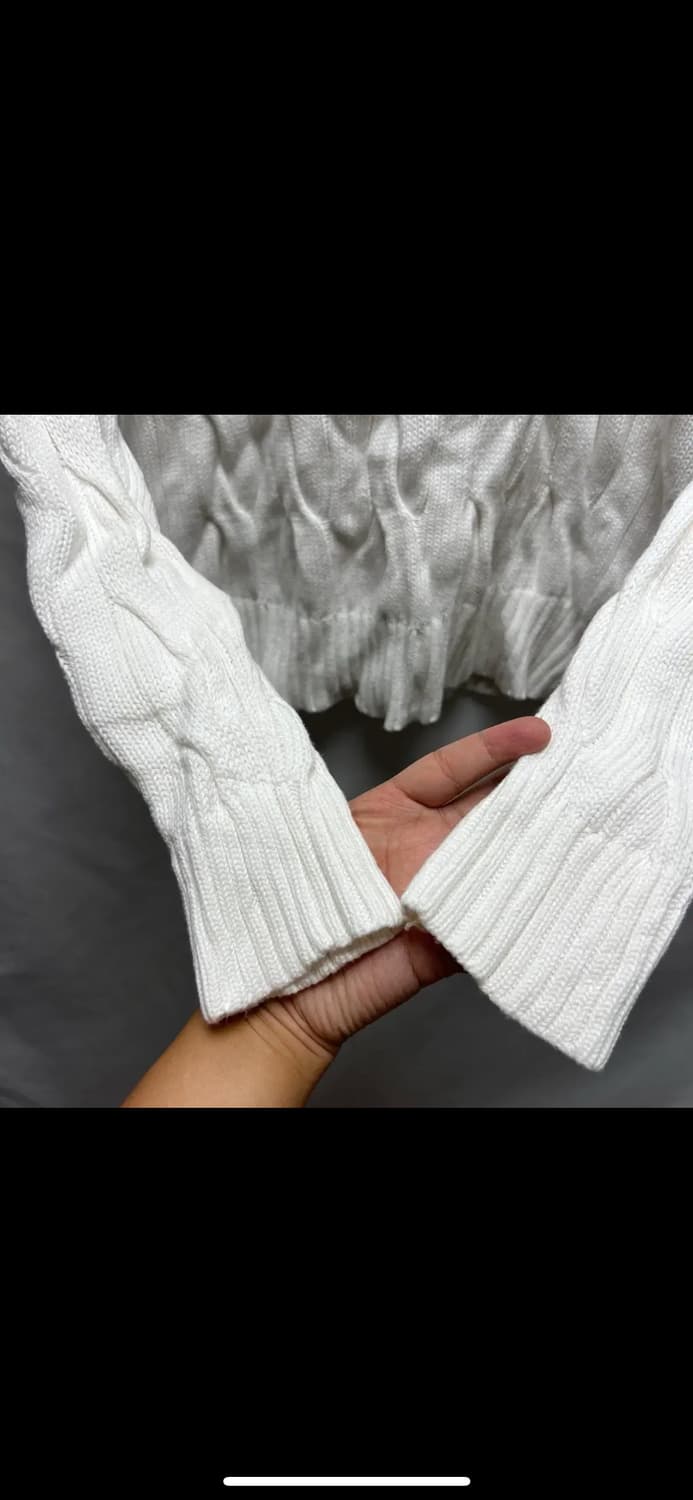 [정품/우먼스M] 폴로 랄프로렌 화이트 케이블 꽈배기 니트 상품이미지4