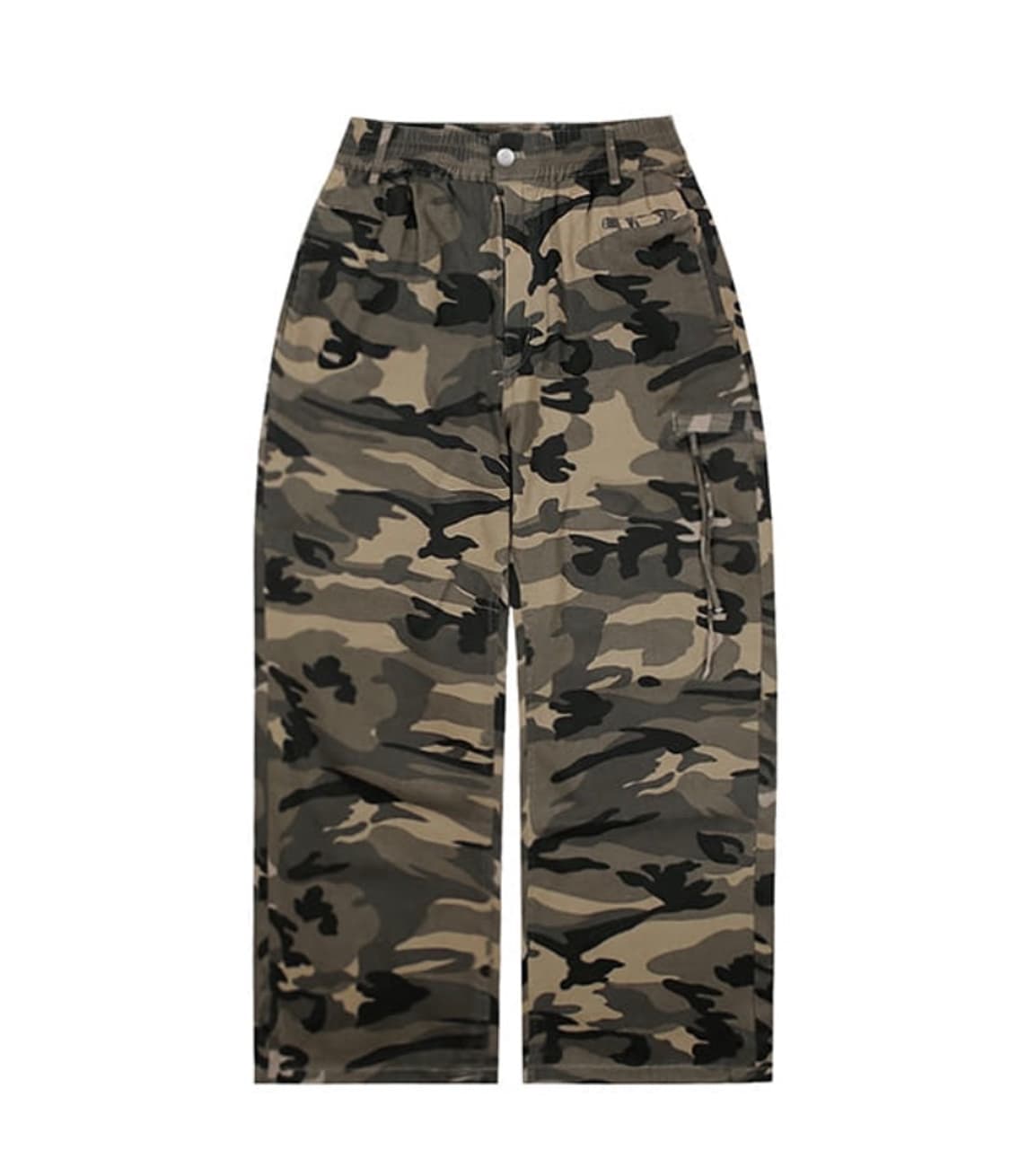 엑스톤즈 XP186 카모 스트랩 와이드 코튼 팬츠 (BROWN) 상품이미지2