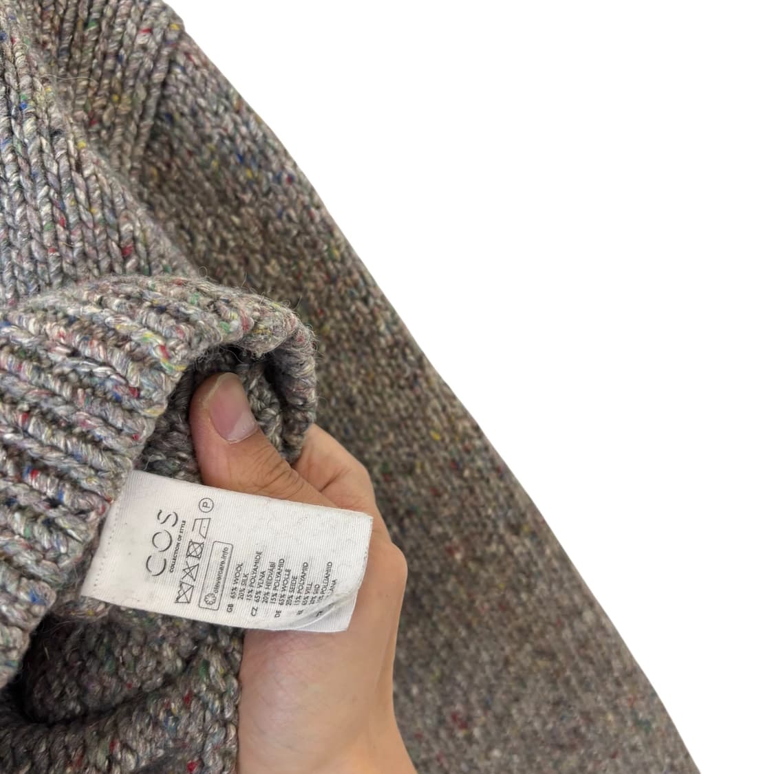 코스 울 블렌드 가디건 상품이미지4