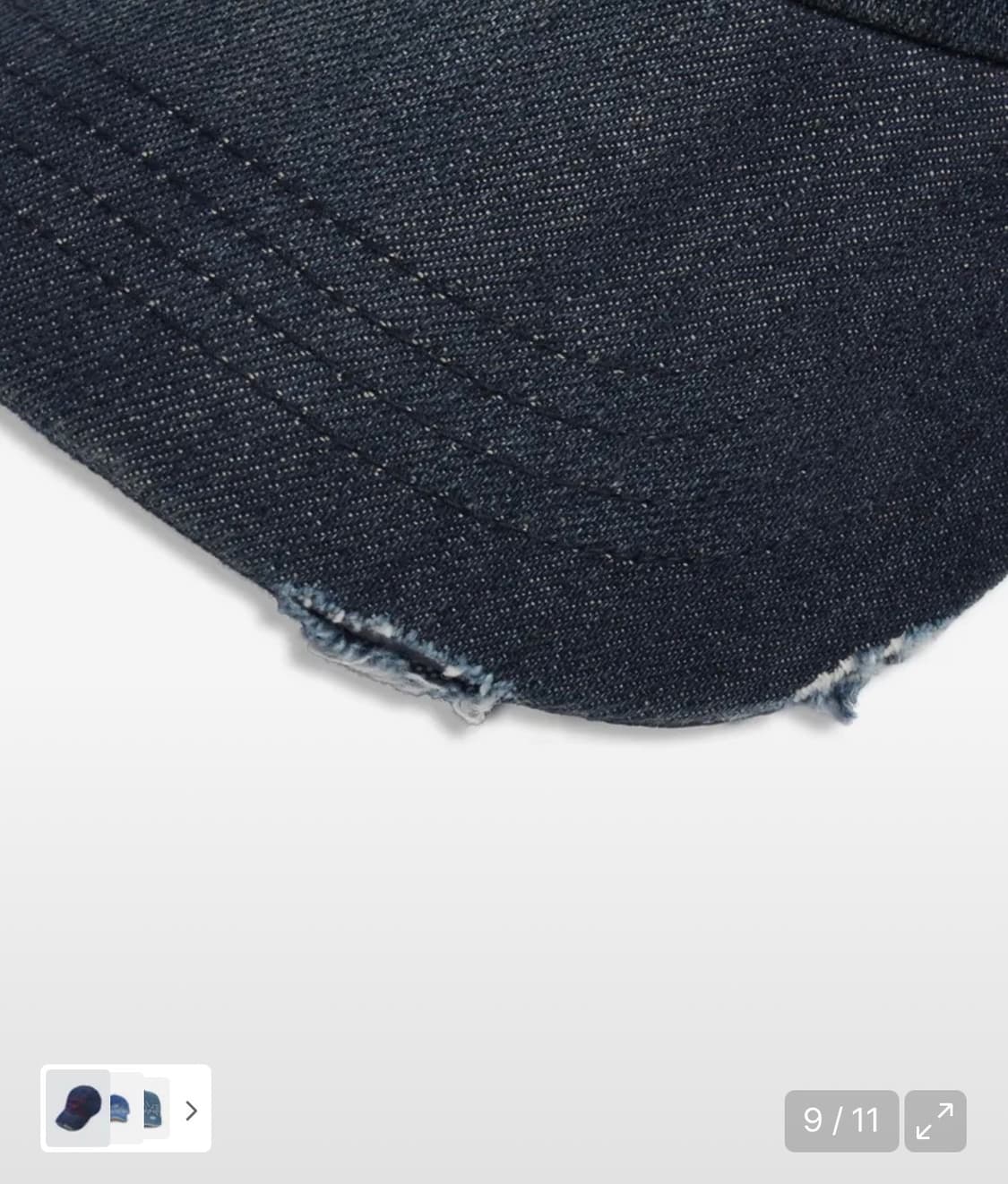 도프제이슨 빈티지 워시드 데님 볼캡 (인디고) 주앙옴므/밀로/어반드레스 상품이미지9