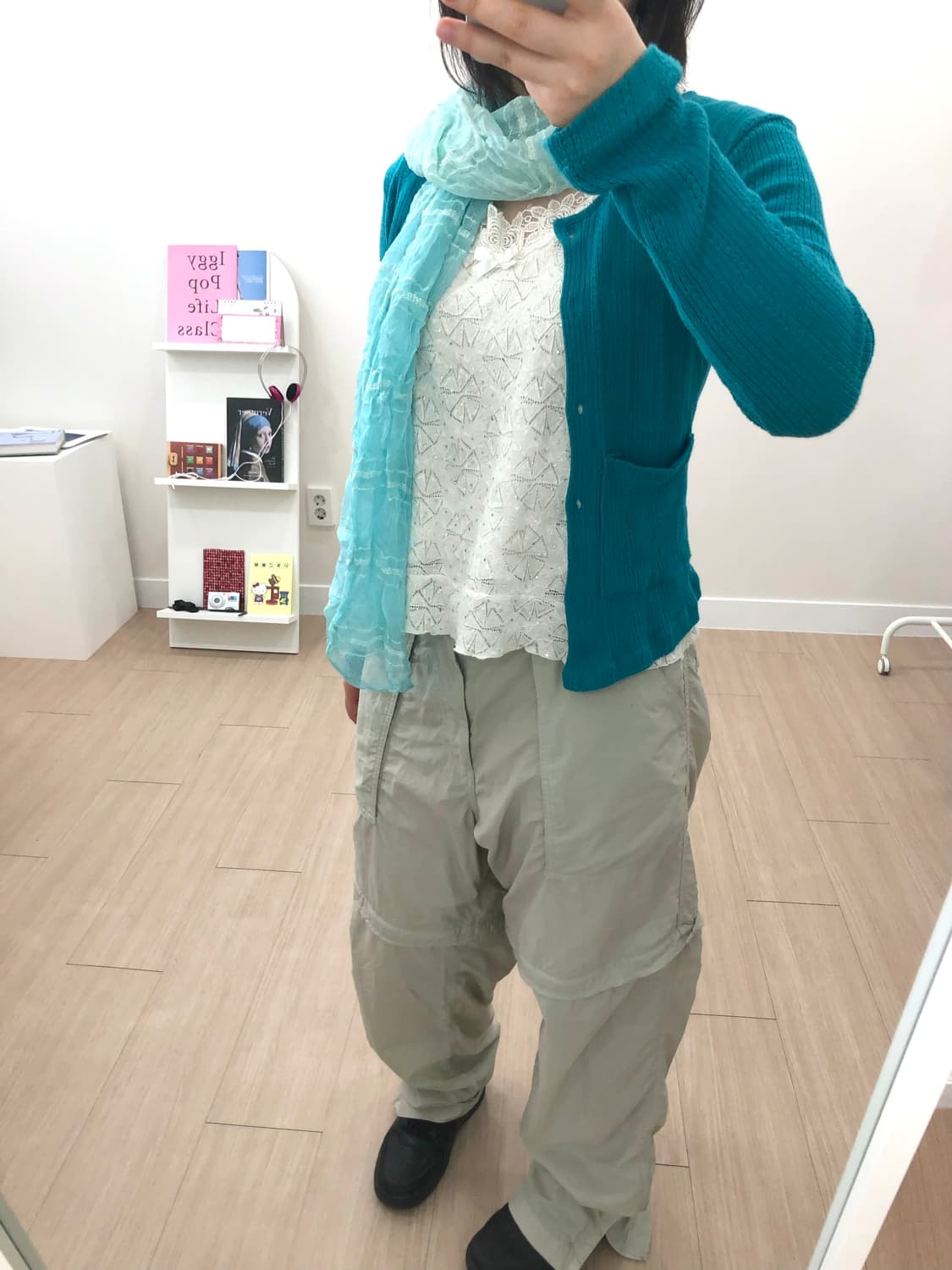 [색감 미쳤음💎🦋🩵] 에스닉 에메랄드 레이어드 코디 상품이미지1