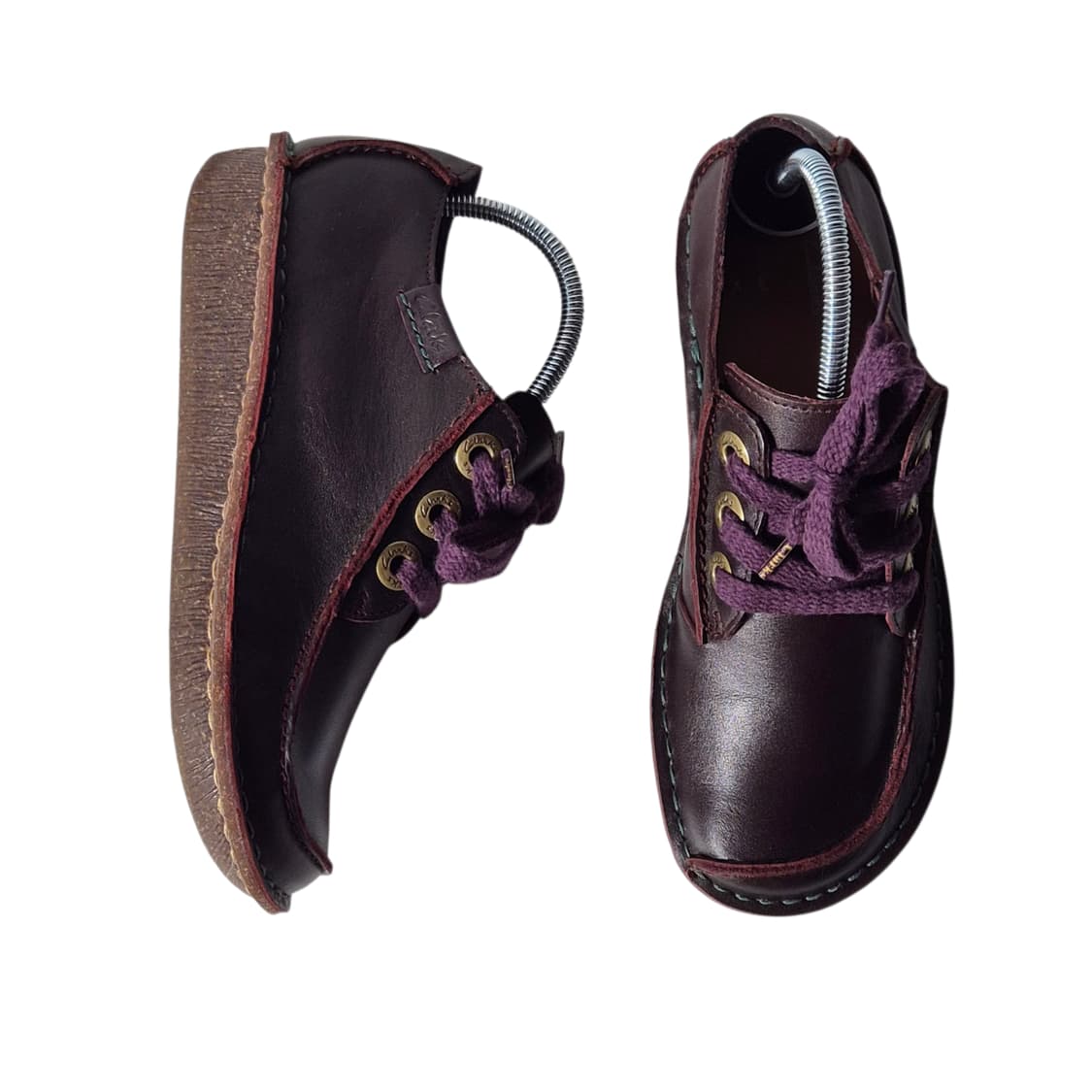 225) Clarks 클락스 컴포트 캐주얼 스니커즈 버건디 상품이미지6