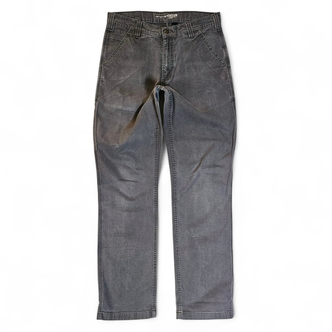 [32X36][칼하트]러기드 플렉스®릴렉스핏 캔버스 페이딩 워크팬츠 챠콜 상품이미지2