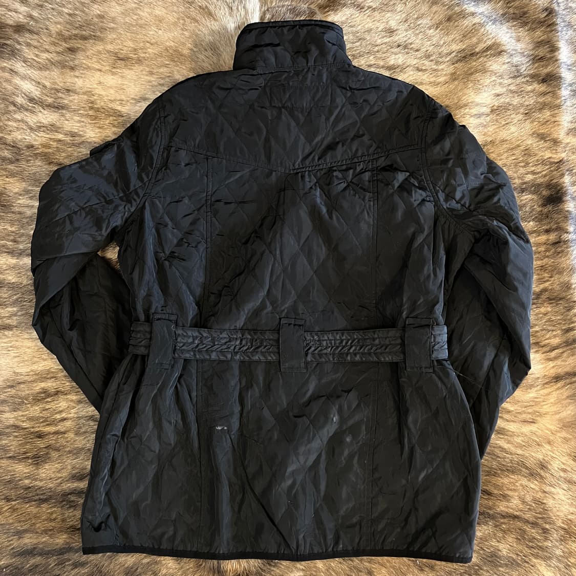 바버 인터네셔널 퀼티드 벨티드 자켓 UK16 (100) 상품이미지6