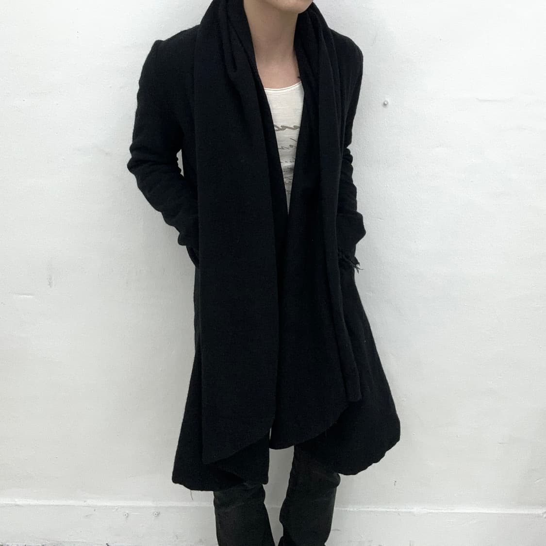 Xin damaged drape coat jacket 상품이미지1