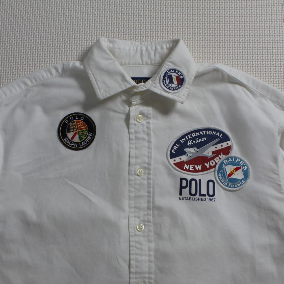 Polo 폴로 랄프로렌 한정판 인터내셔널 에어라인 패치 옥스포드 셔츠 상품이미지2