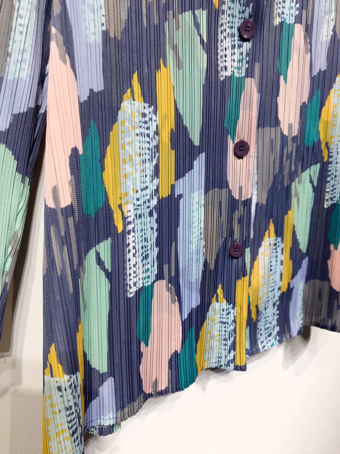 PLEATSME 플리츠미 기하학패턴 플리츠 가디건 상품이미지4