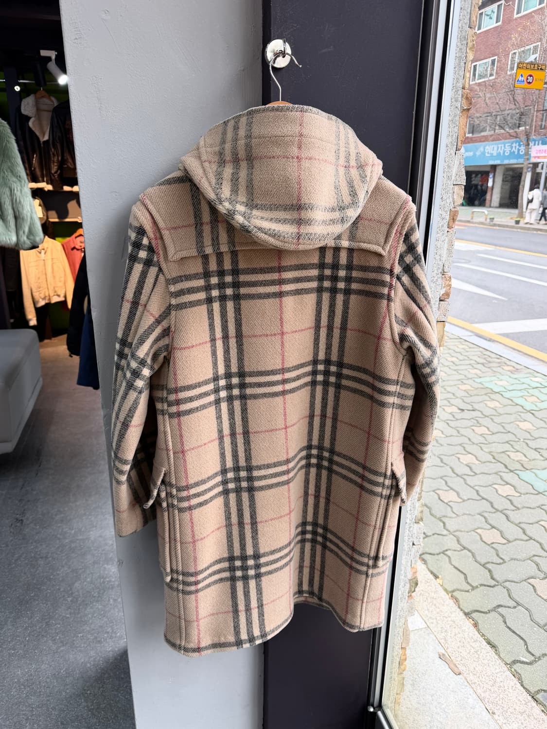 UK48/ 버버리 스페셜리티 노바체크 후디드 떡볶이 코트 상품이미지8