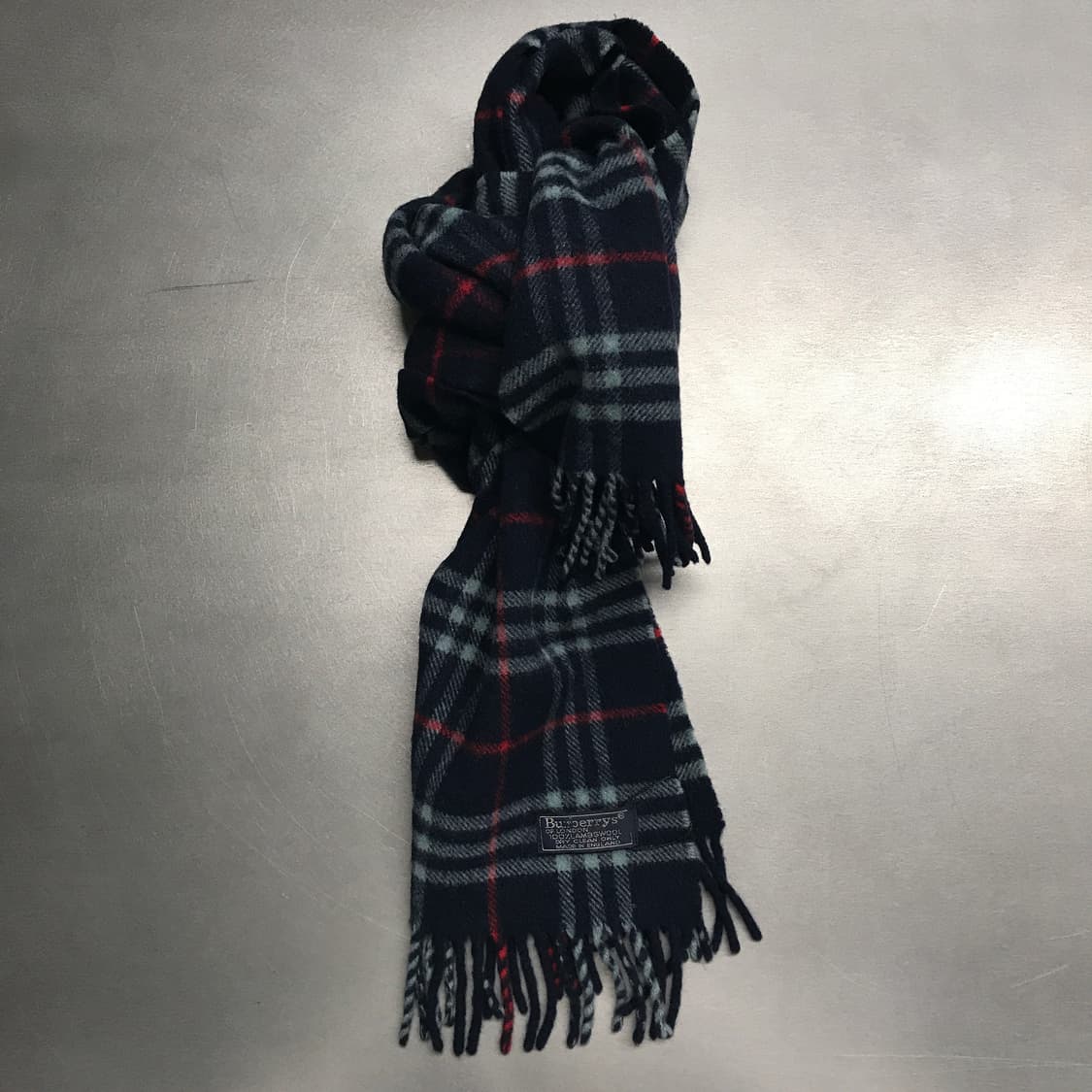 버버리 정품 램스울 머플러 네이비 상품이미지1