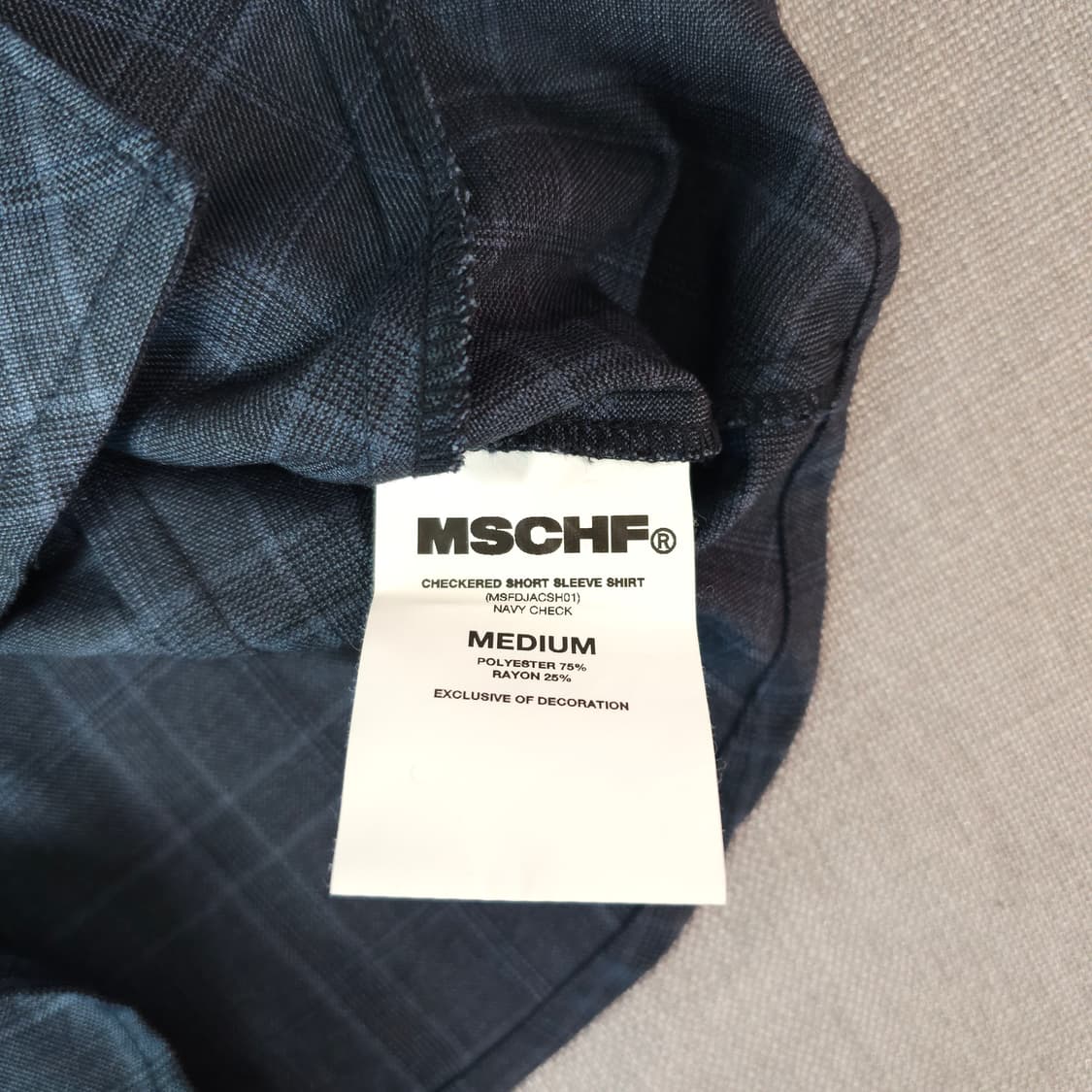 미스치프 체코드 숏 슬리브 상품이미지3