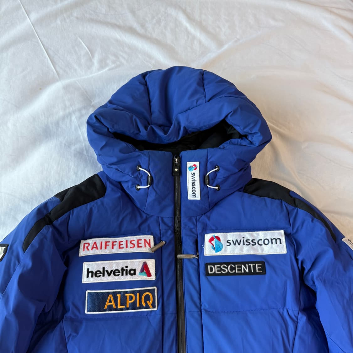 2+1) 데상트 스키 구스다운 패딩 블루 아우디 M 상품이미지3