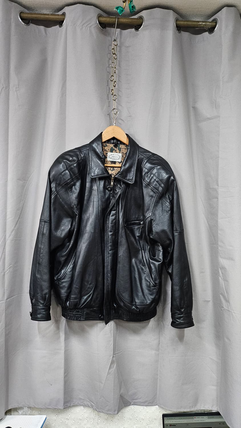 가죽 봄버 자켓  상품이미지1