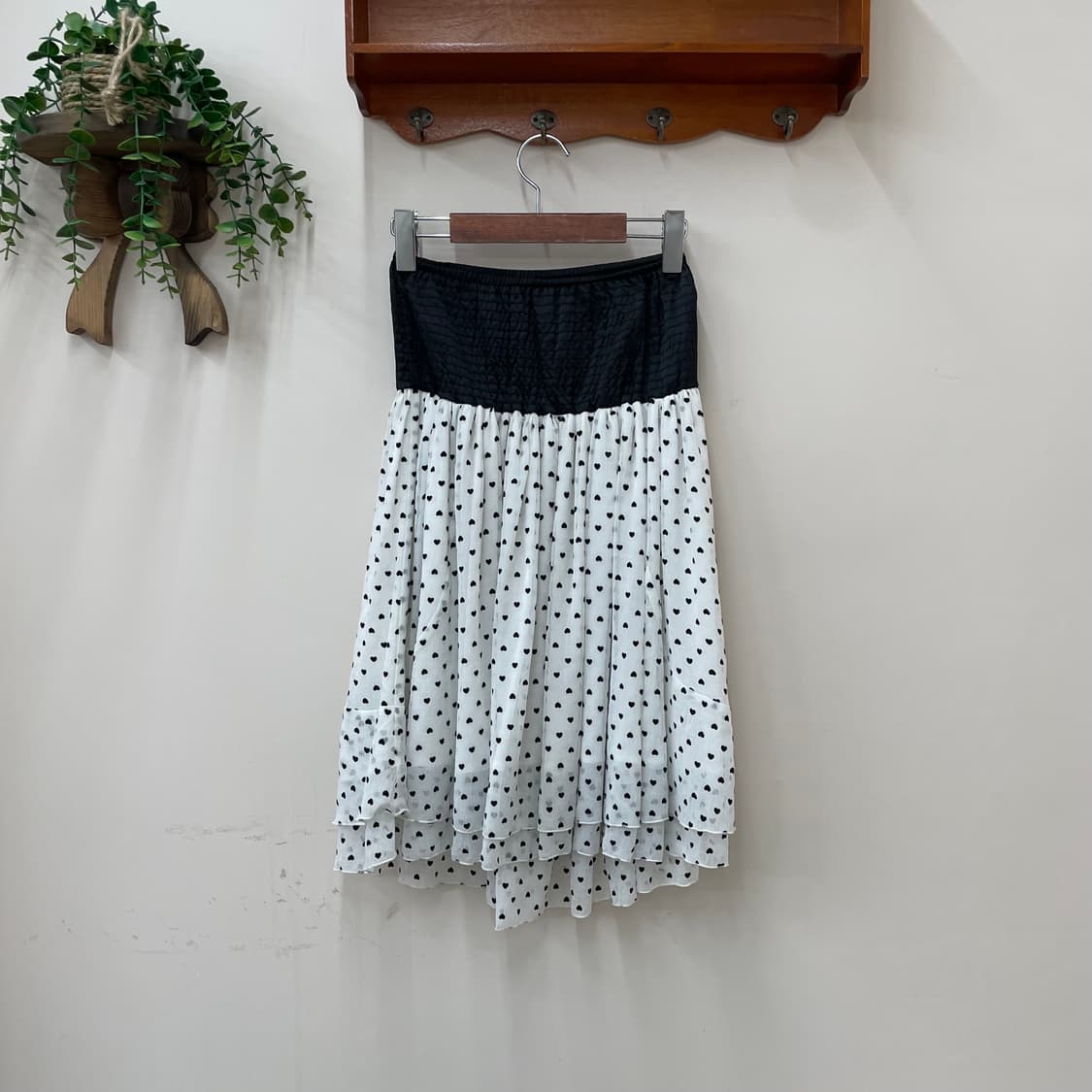 세실맥비 하트 미디 쉬폰 스커트 상품이미지4