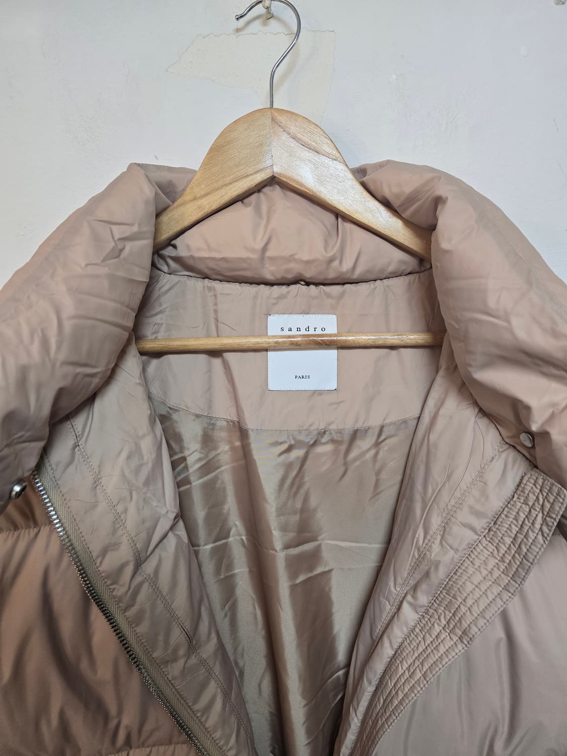 Sandro 여성 오버핏 구스다운 롱 패딩 (54호) 새상품급 상품이미지5